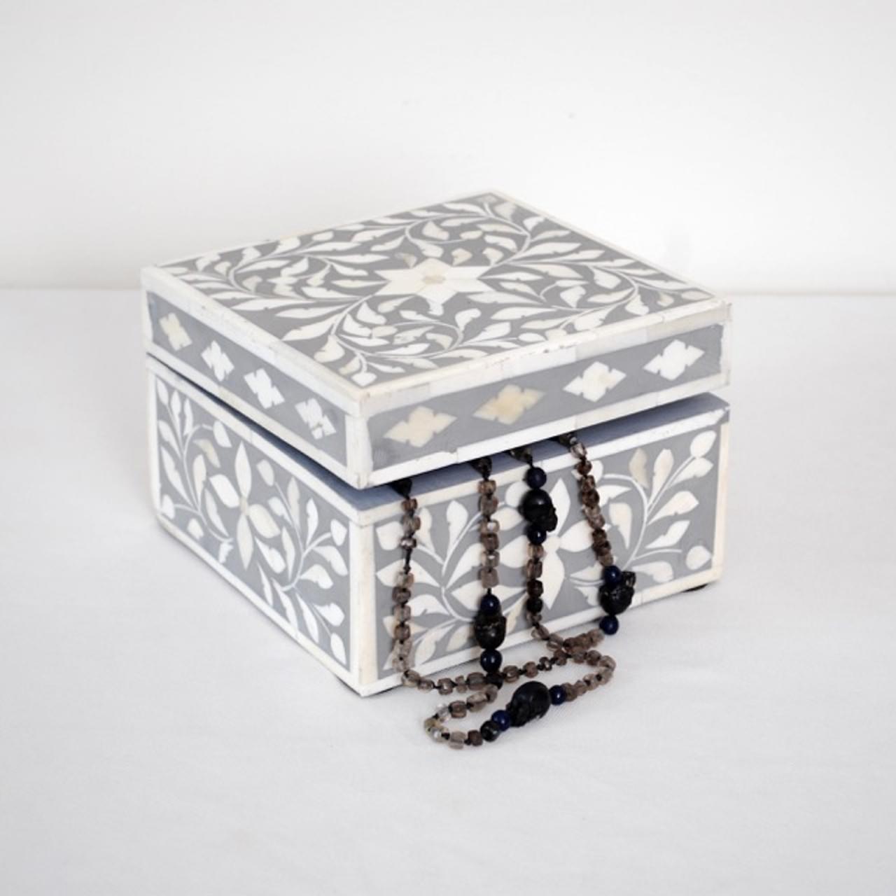 Bone Inlay Jewelry Box