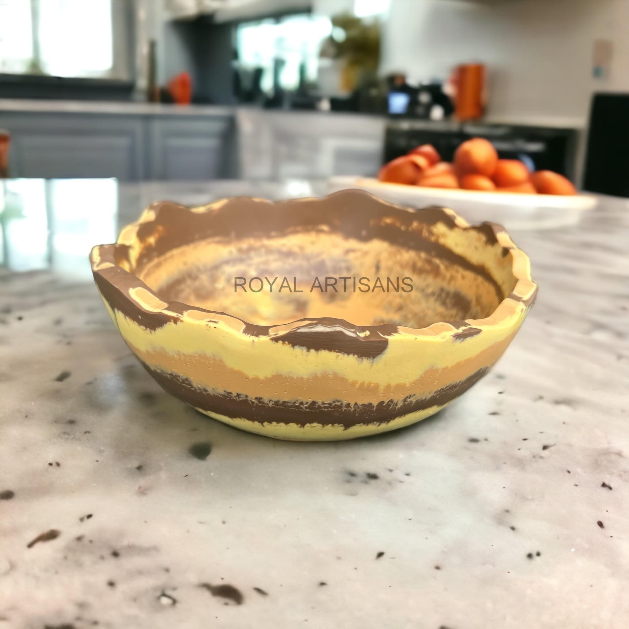 Handmade Resin Epoxy Fruit Bowl